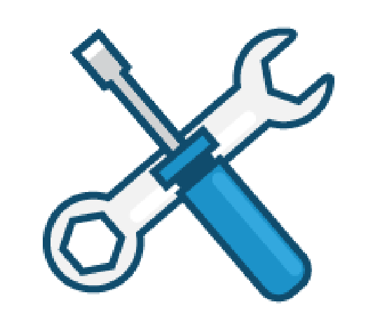 Illustration of wrench and screwdriver