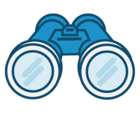 Illustration of binoculars
